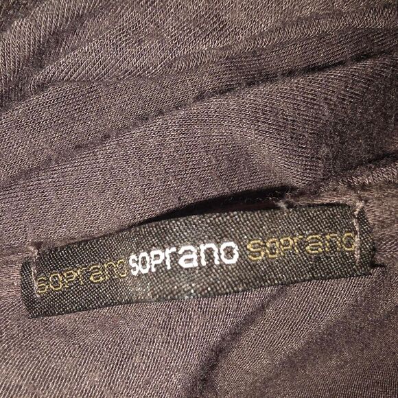 Soprano Y2K Grey Wrap-Look Mini Dress (Size M) - Picture 3 of 4